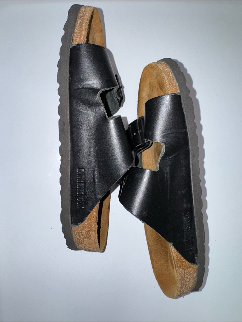 Birkenstock Womens Black Two-Strap Sandals - Picture 5 of 9